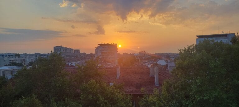 Sunrise in Plovdiv