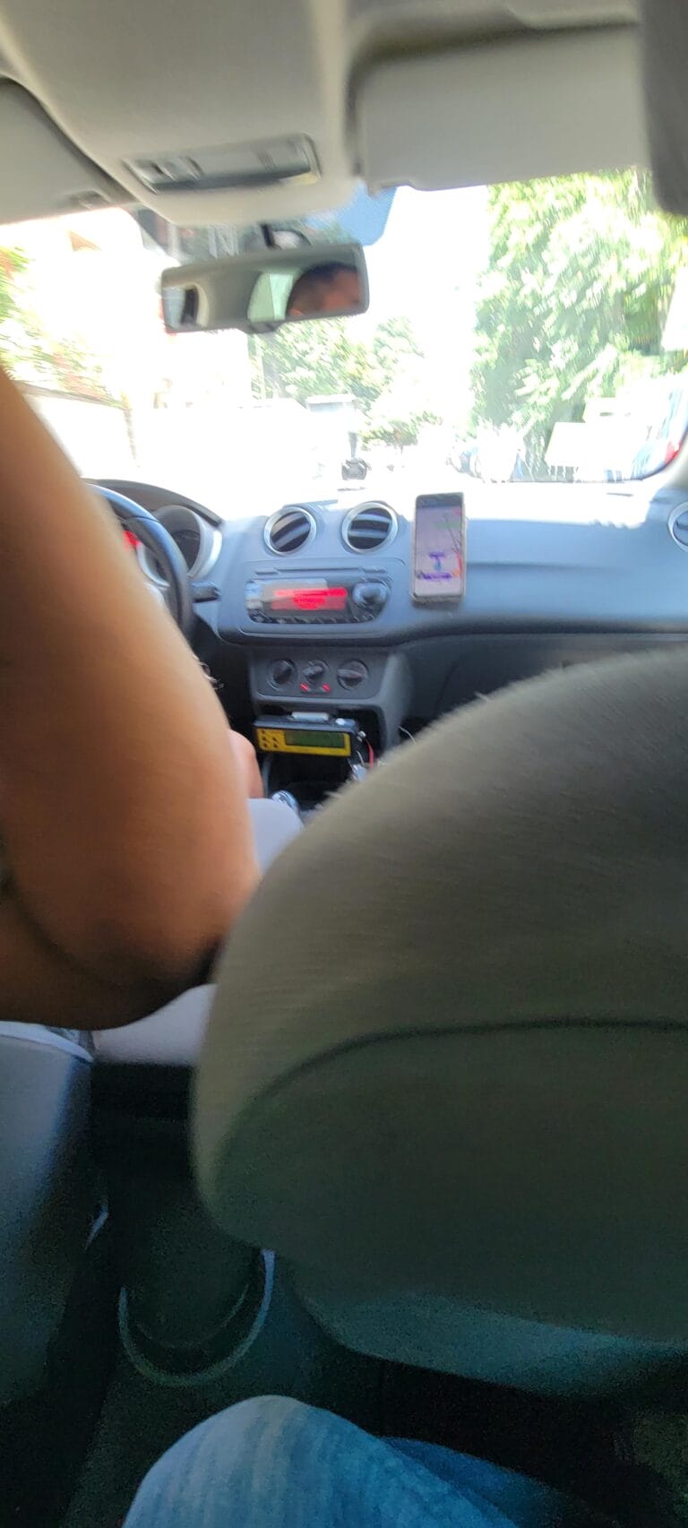 Picture Inside a Cab That Got me Kicked Out