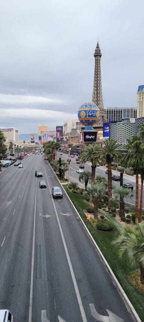 View Down The Las Vegas Strip. America's Money Trap