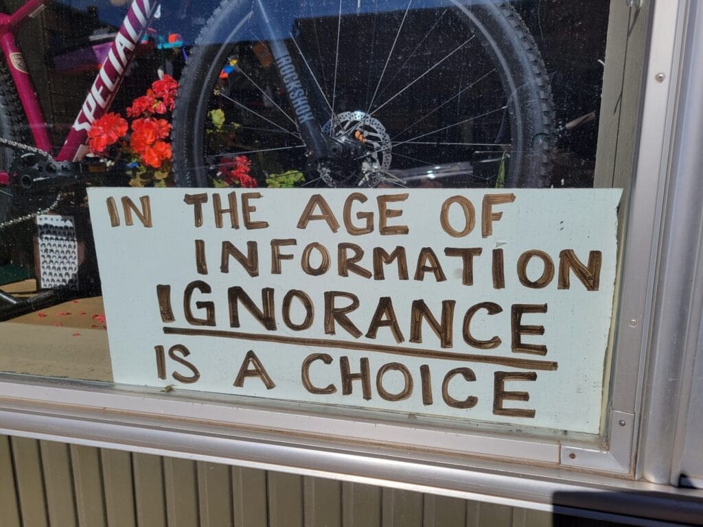 Sign in Leadville, Colorado